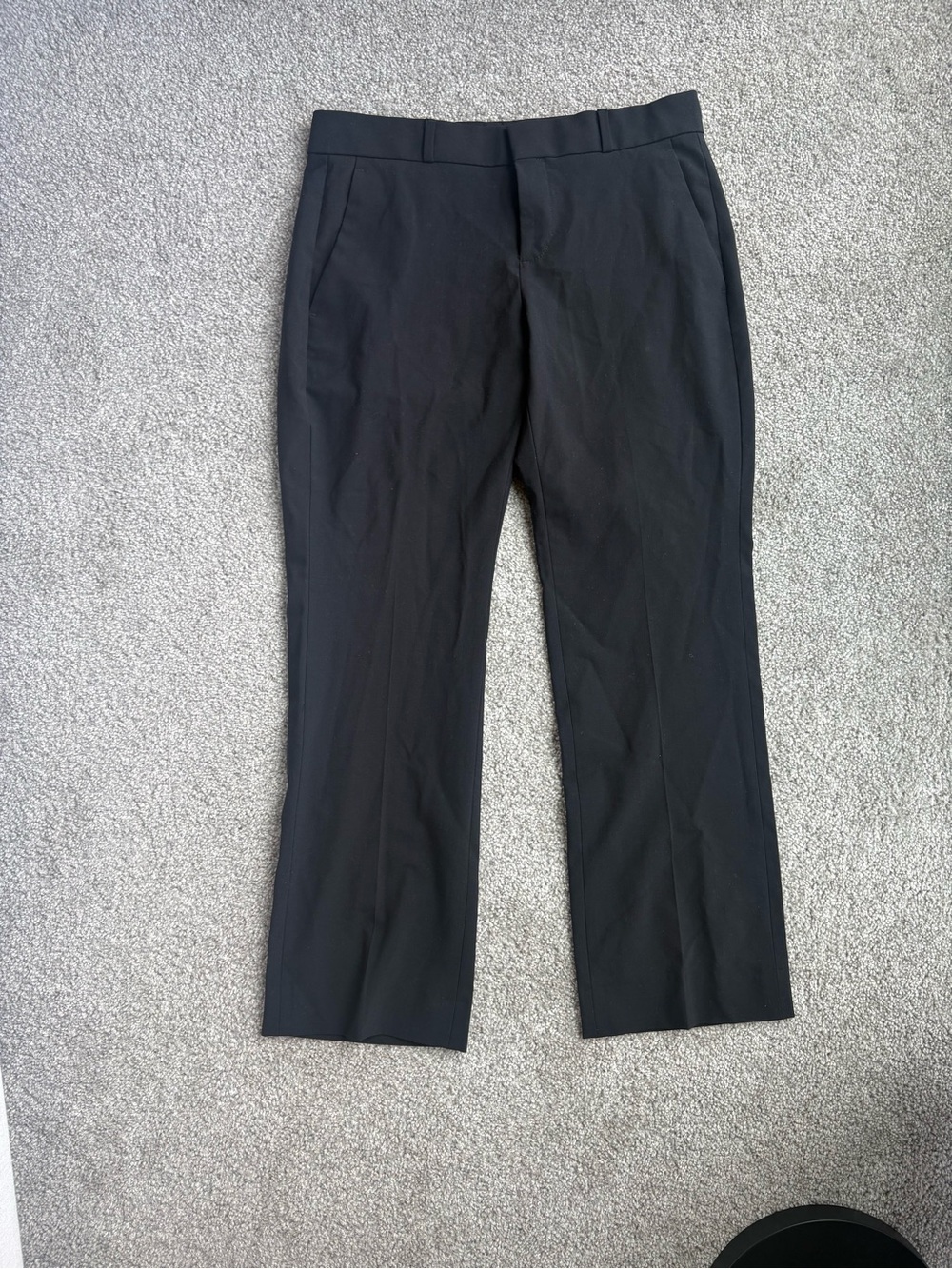 Banana Republic Logan Black Tailored Dress Pants - Classic Straight Fit